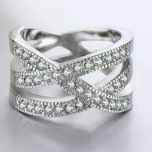 Women's Sterling Silver CZ Ring